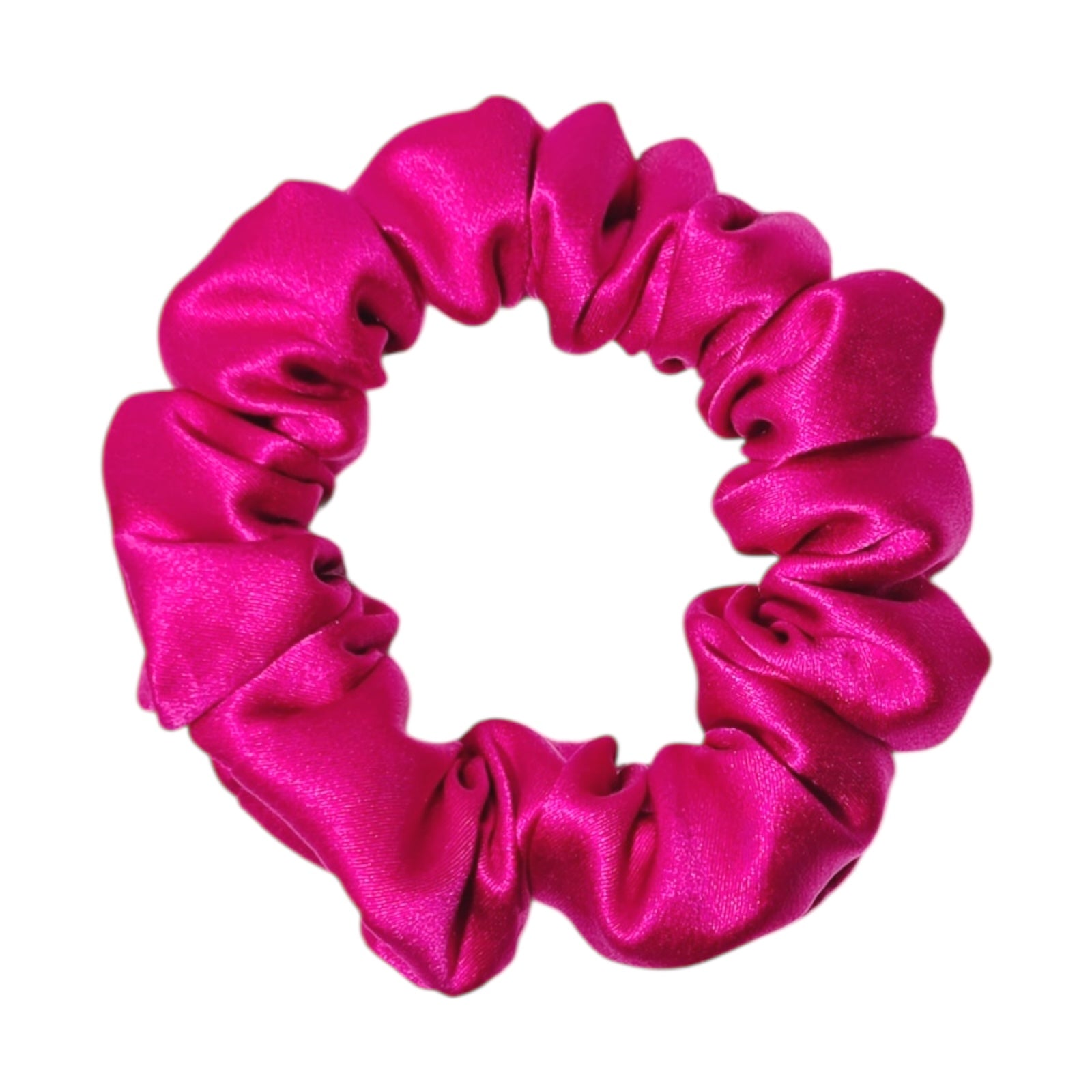 Noir Silk Scrunchie Small
