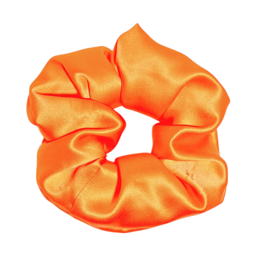 Noir Silk Scrunchie Medium