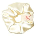 Noir Silk Scrunchie Medium
