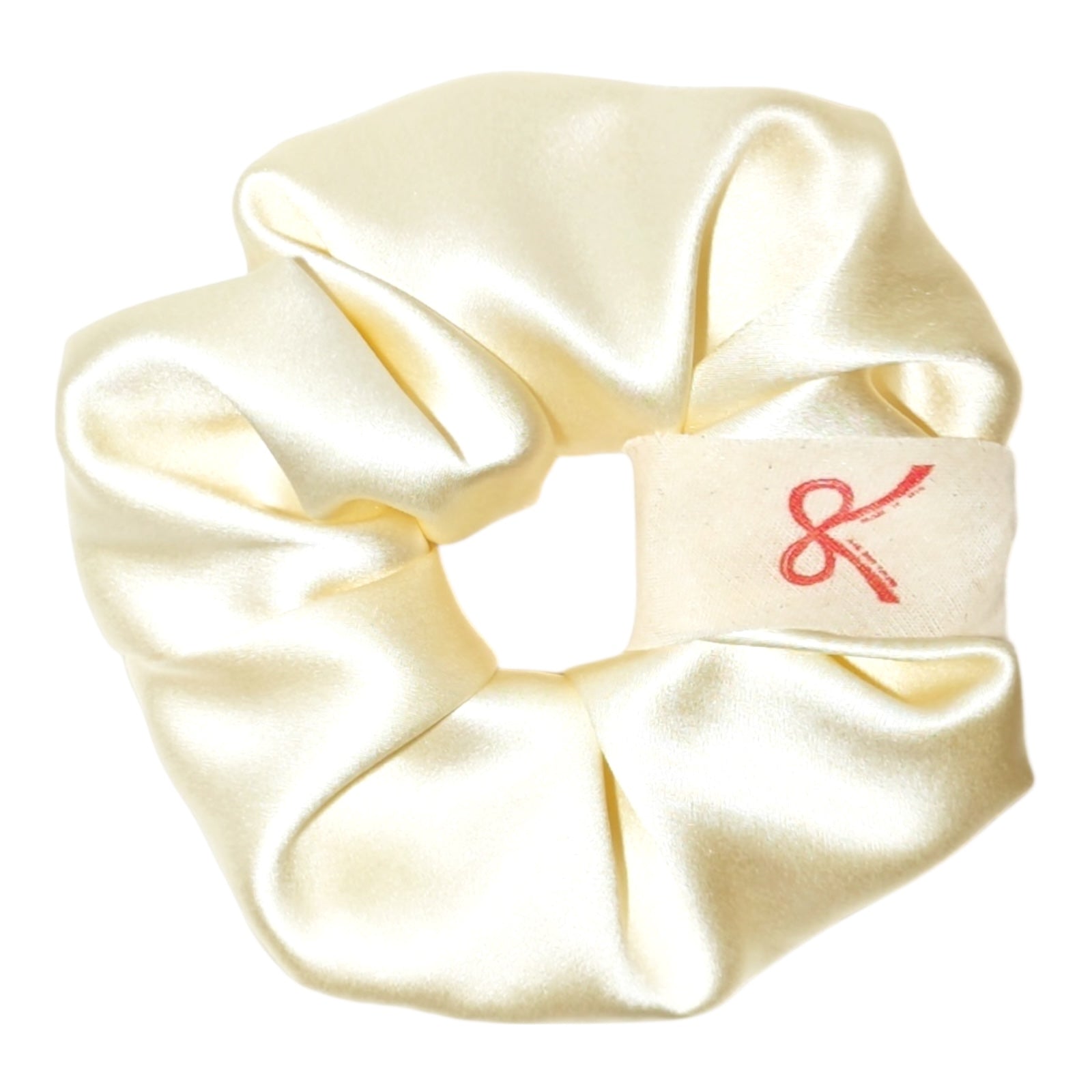 Noir Silk Scrunchie Medium