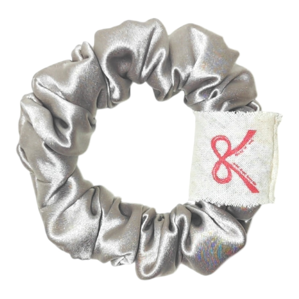 Noir Silk Scrunchie Small