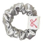 Noir Silk Scrunchie Small