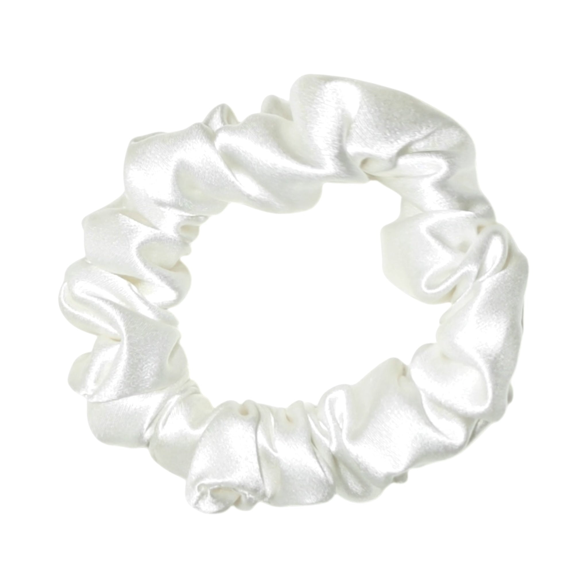 Noir Silk Scrunchie Small