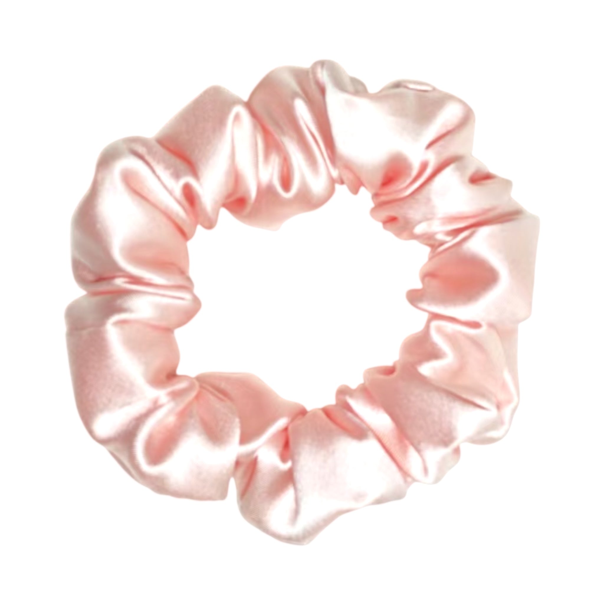 Noir Silk Scrunchie Small