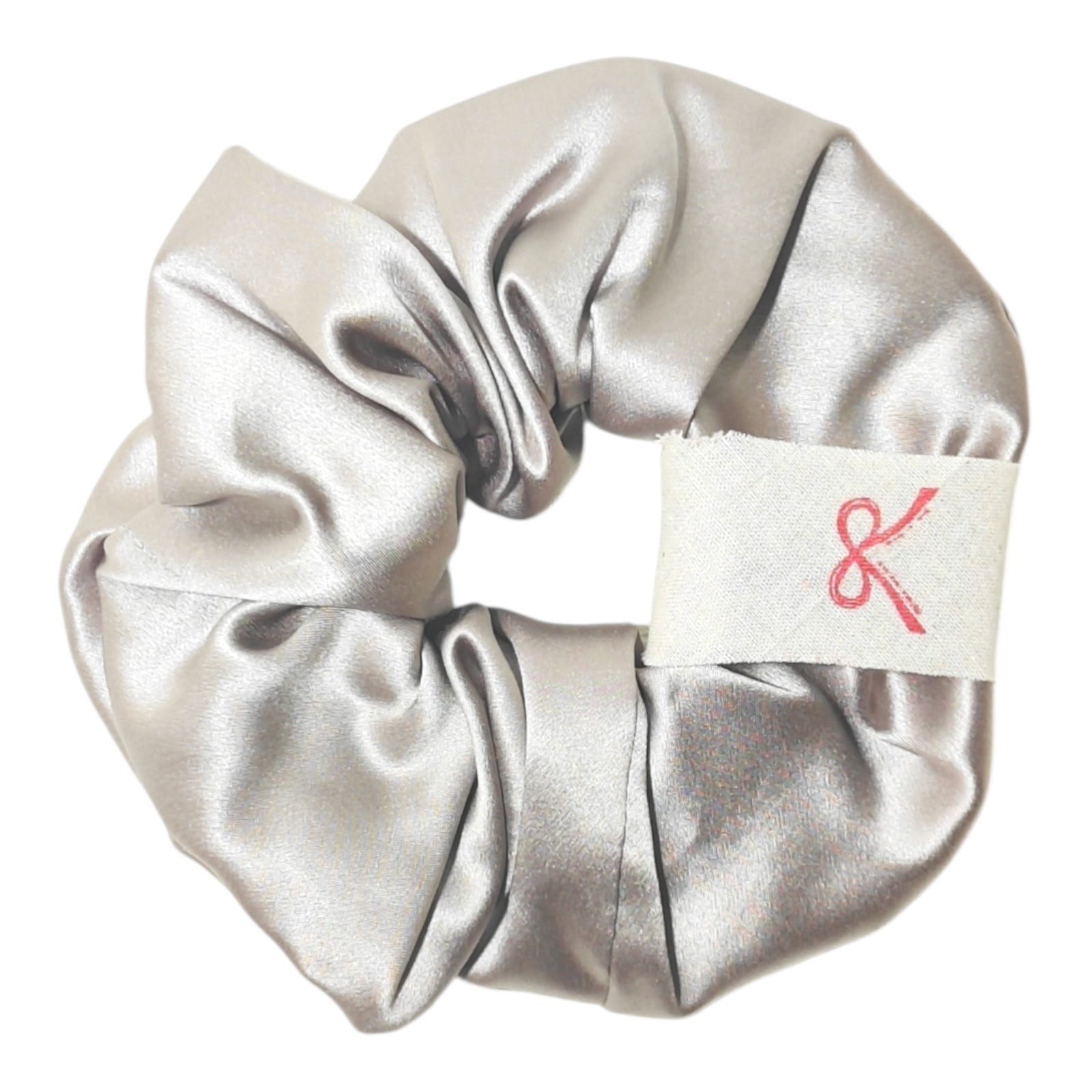 Noir Silk Scrunchie Medium