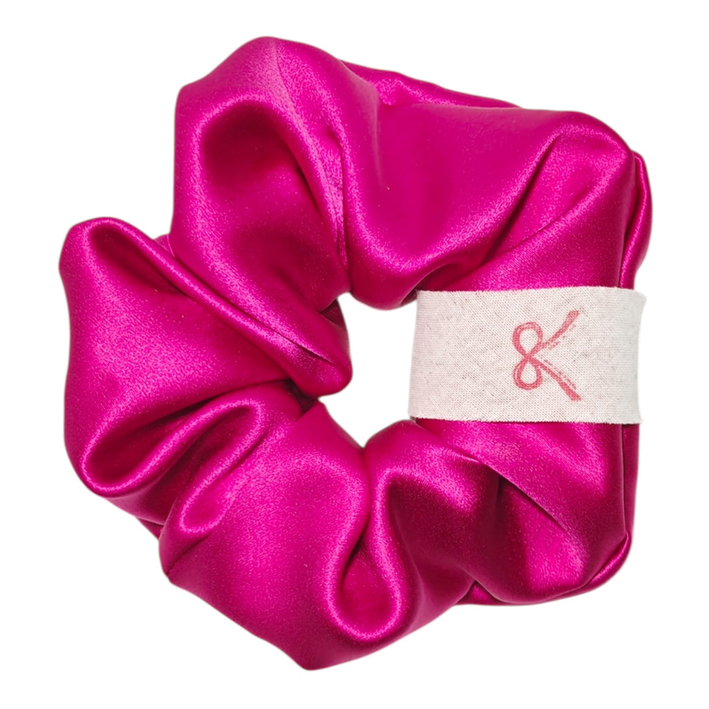 Noir Silk Scrunchie Medium