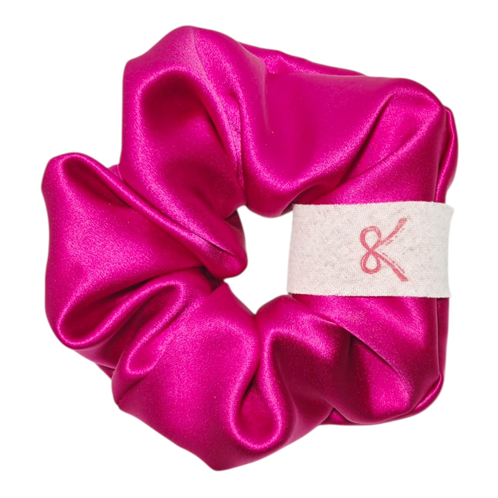 Noir Silk Scrunchie Medium