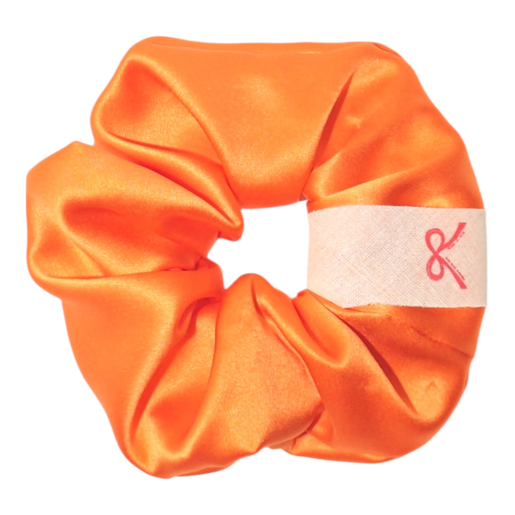 Noir Silk Scrunchie Medium