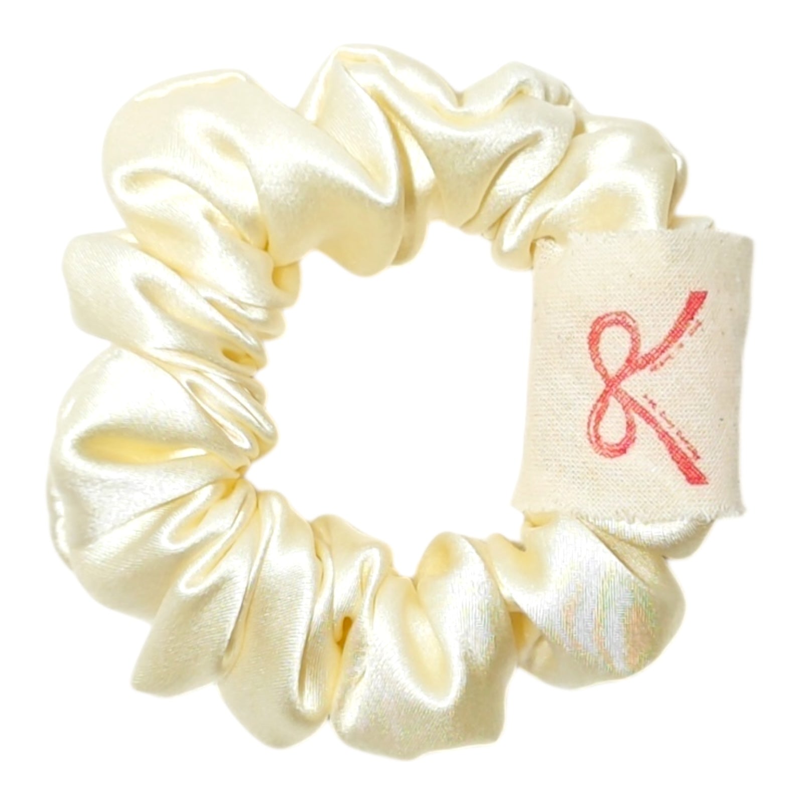 Noir Silk Scrunchie Small