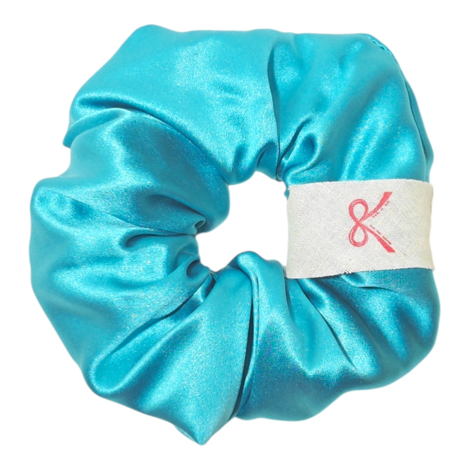Noir Silk Scrunchie Medium