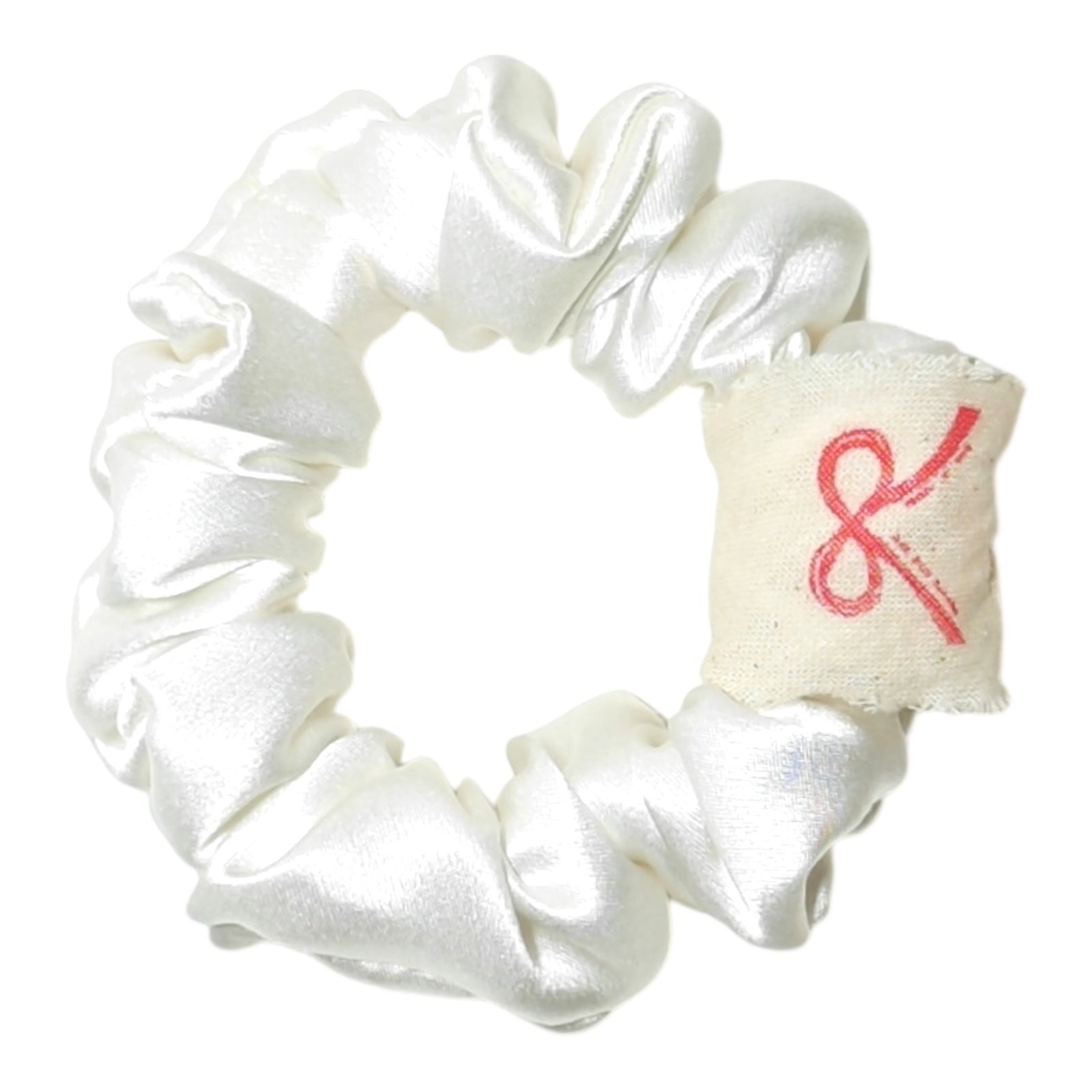 Noir Silk Scrunchie Small