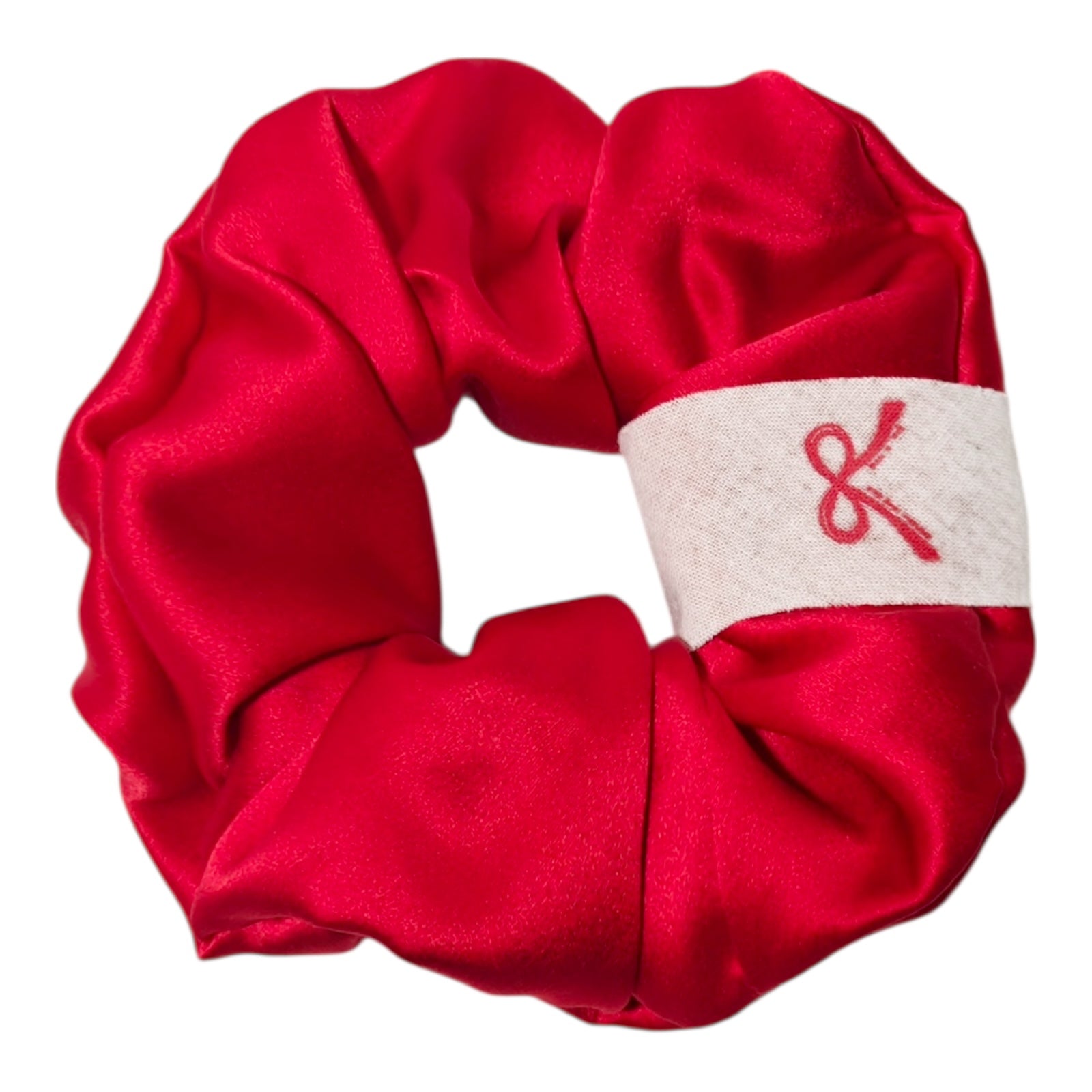 Noir Silk Scrunchie Medium