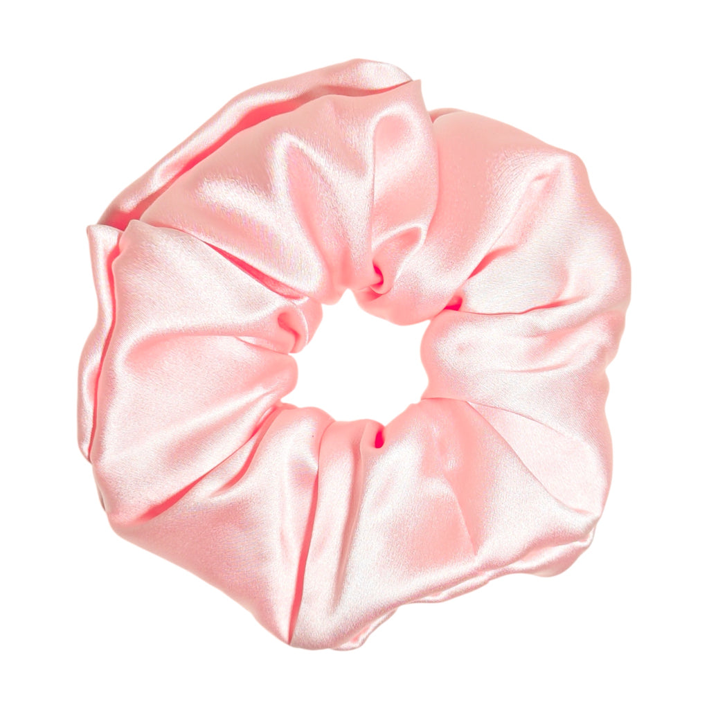 Noir Silk Scrunchie Medium