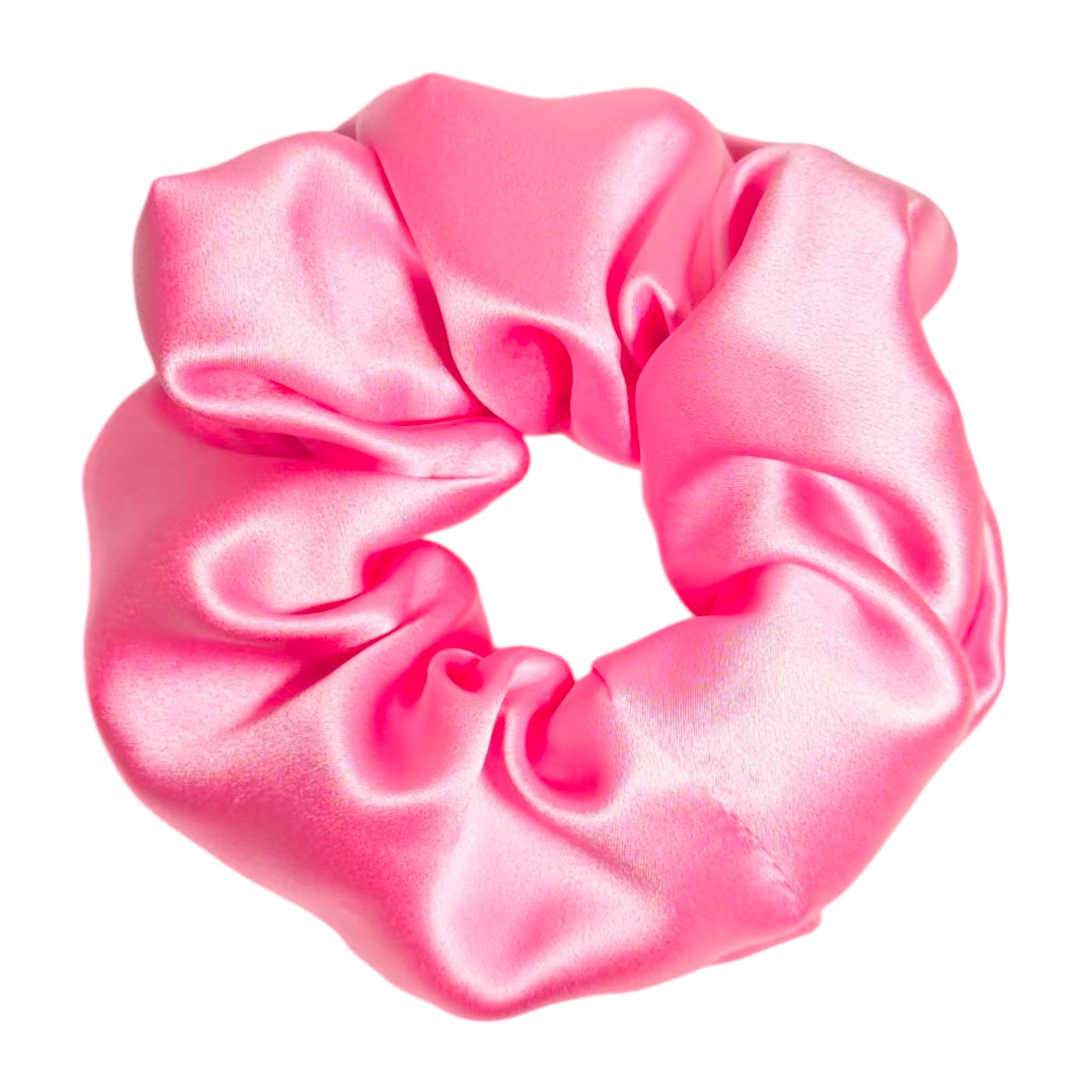 Noir Silk Scrunchie Medium