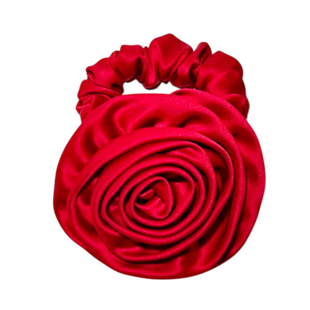 Rose Silk Scrunchie