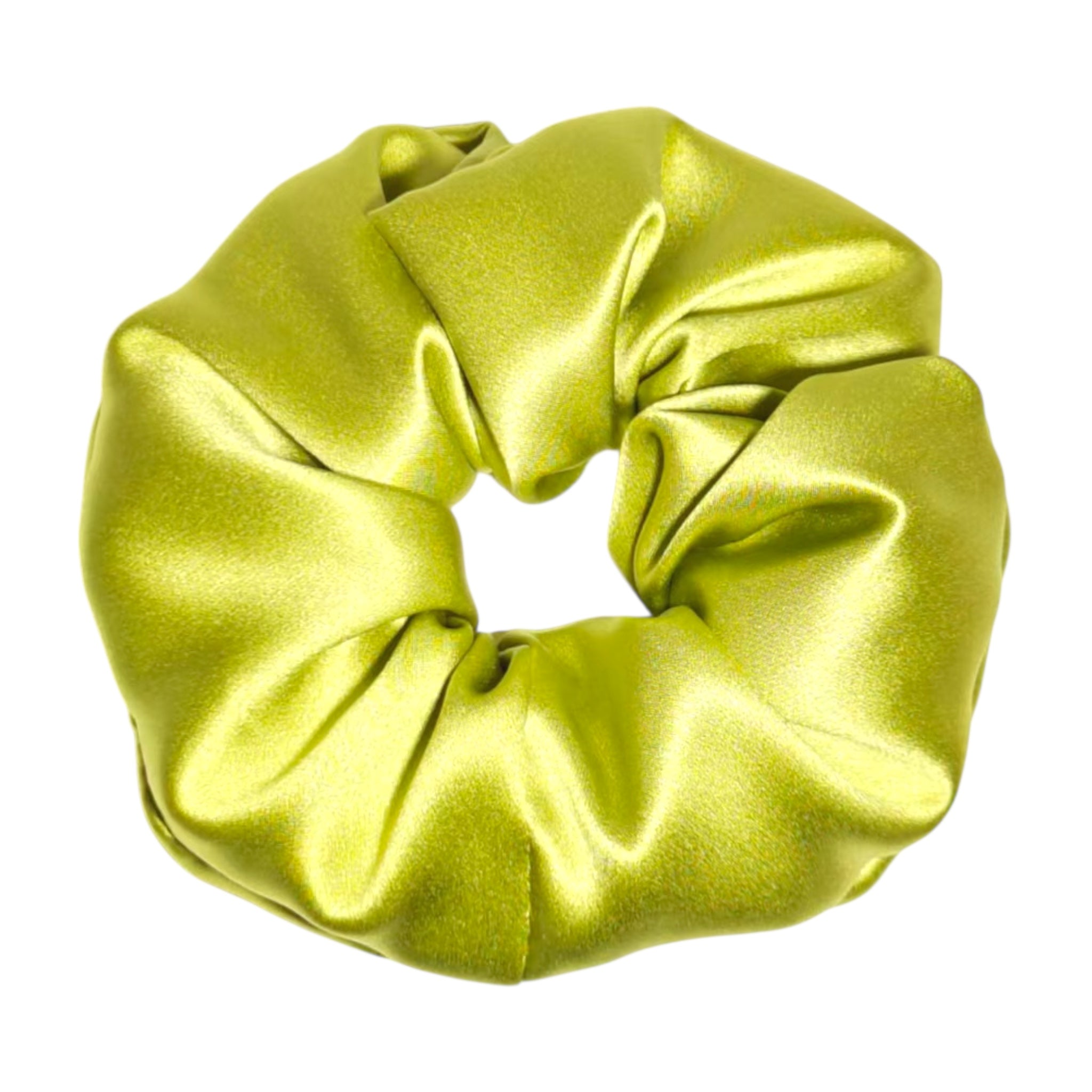 Noir Silk Scrunchie Medium