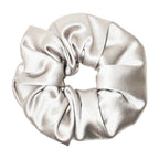 Noir Silk Scrunchie Medium