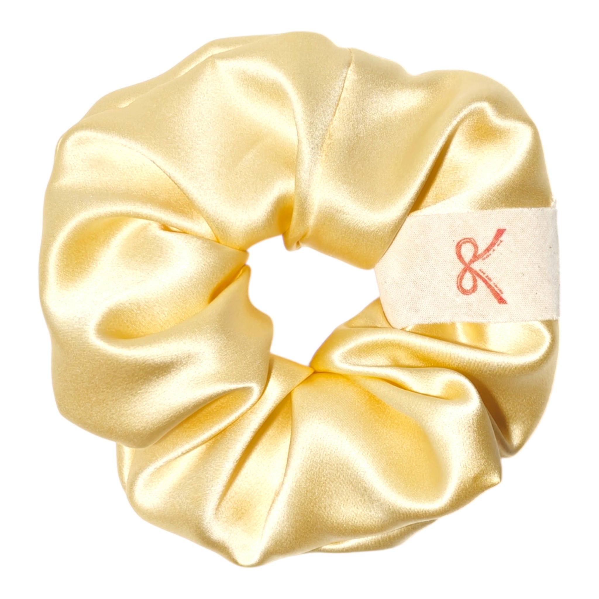 Noir Silk Scrunchie Medium