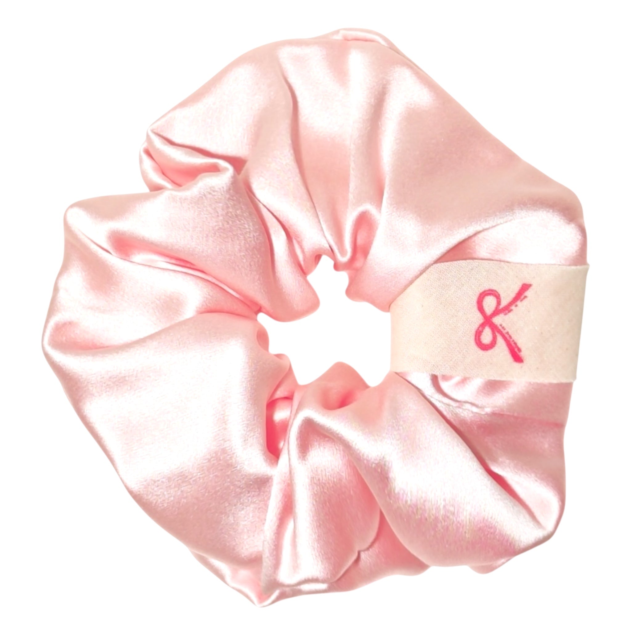 Noir Silk Scrunchie Medium