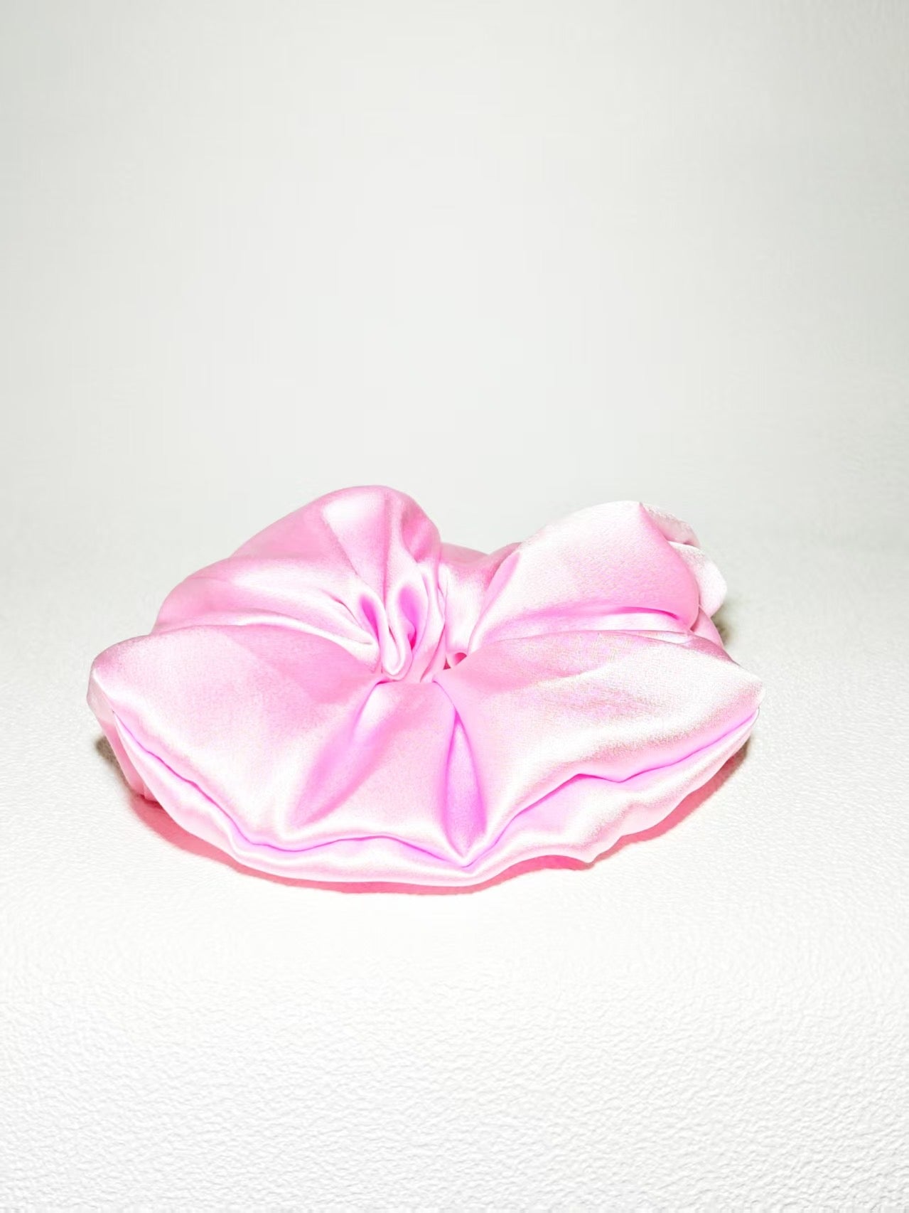 Noir Silk Scrunchie Medium