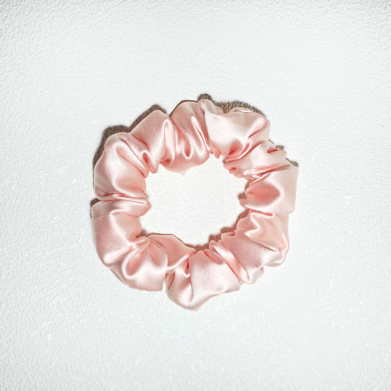 Noir Silk Scrunchie Small