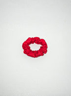 Noir Silk Scrunchie Small