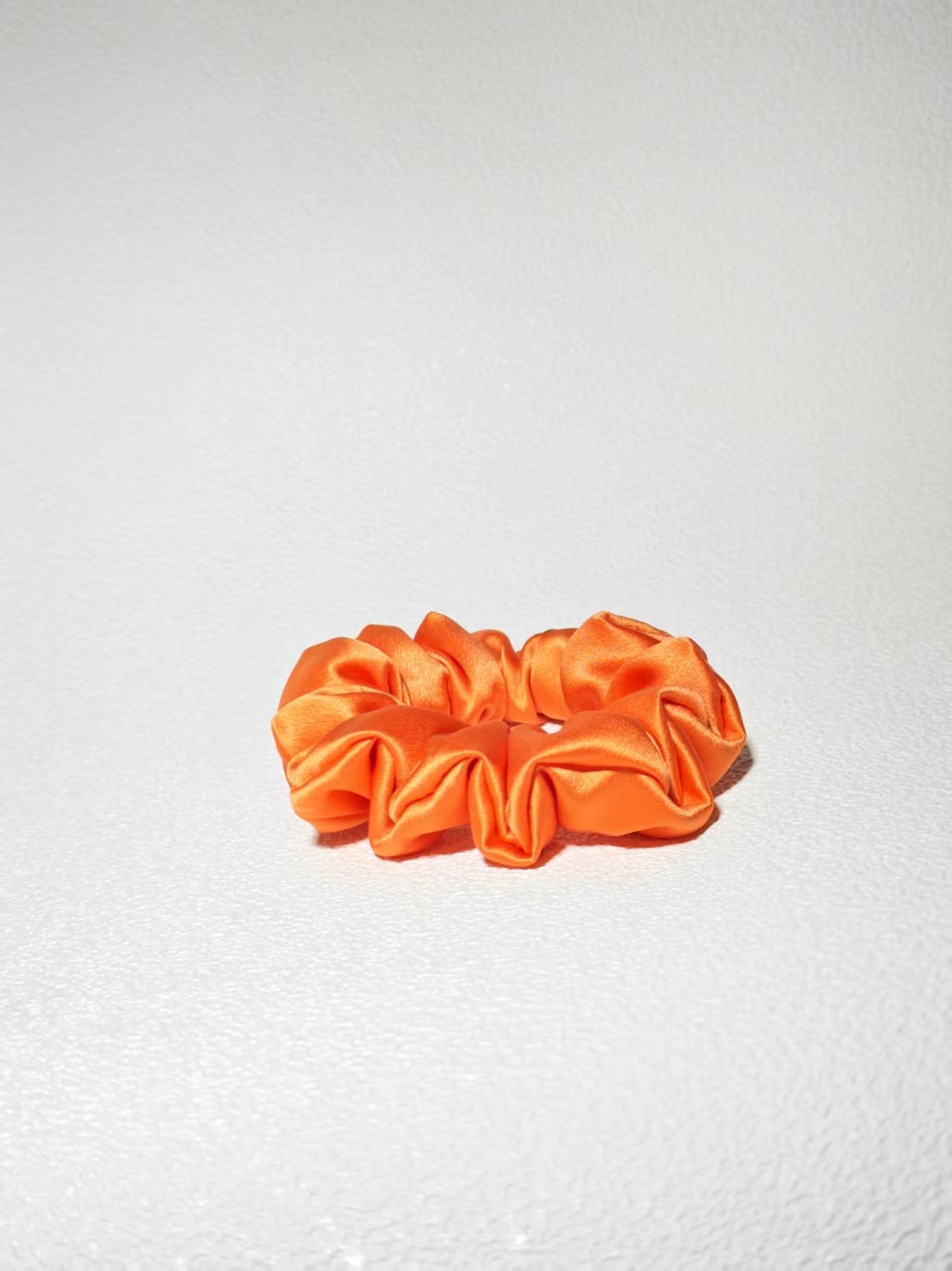 Noir Silk Scrunchie Small