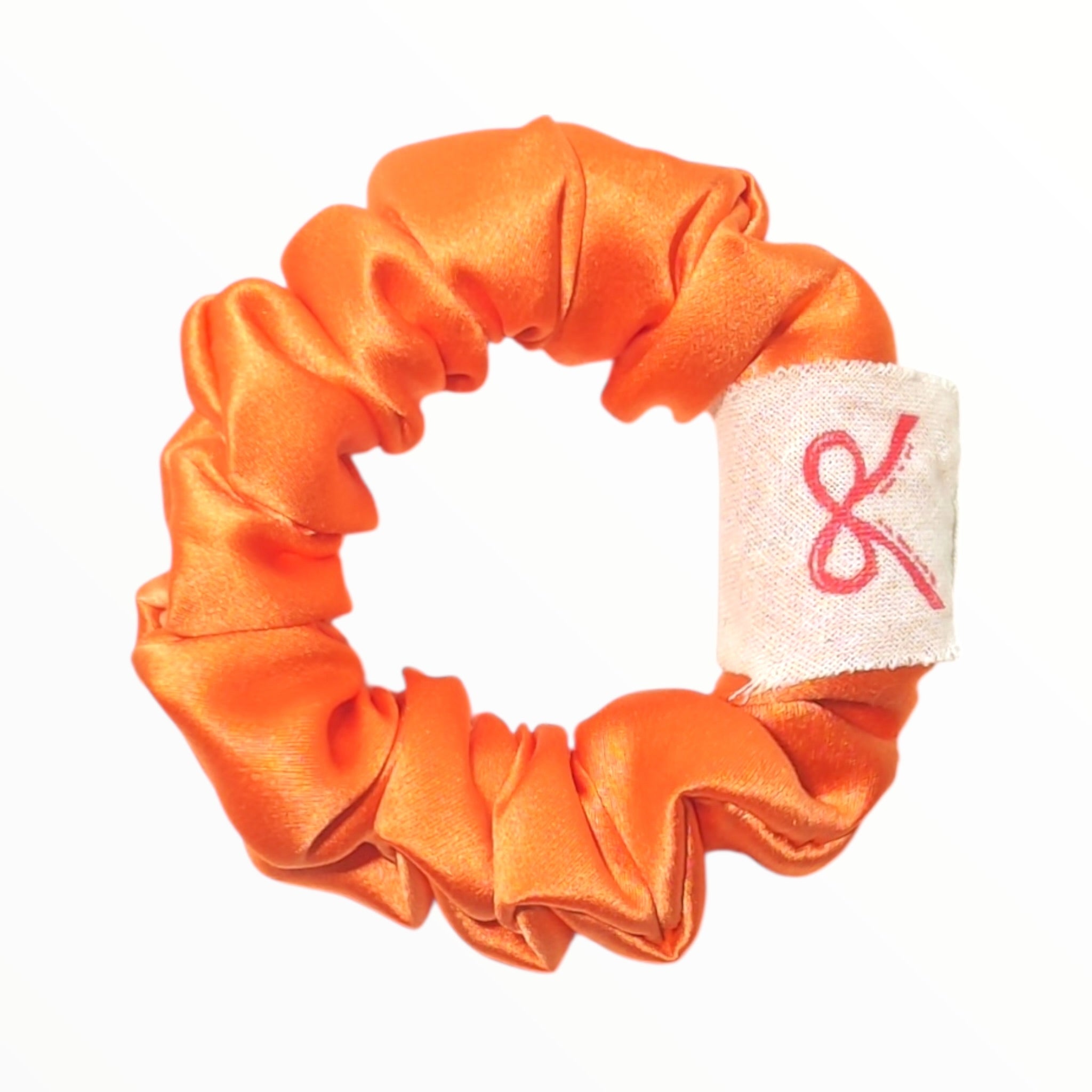 Noir Silk Scrunchie Small
