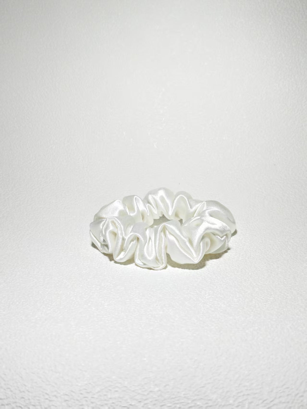 Noir Silk Scrunchie Small