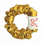 Noir Silk Scrunchie Small