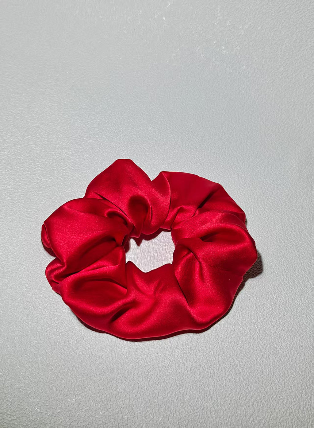 Noir Silk Scrunchie Medium