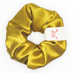 Noir Silk Scrunchie Medium