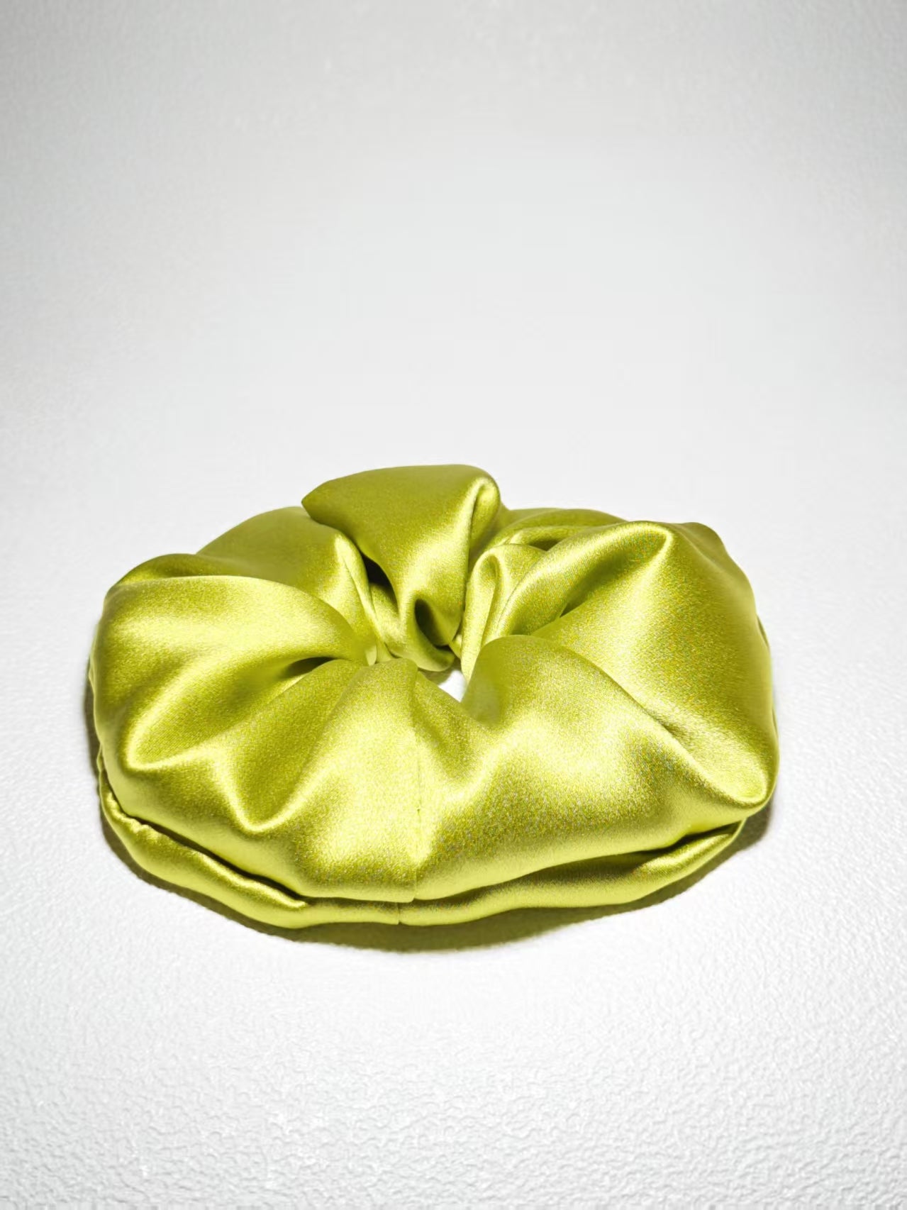 Noir Silk Scrunchie Medium