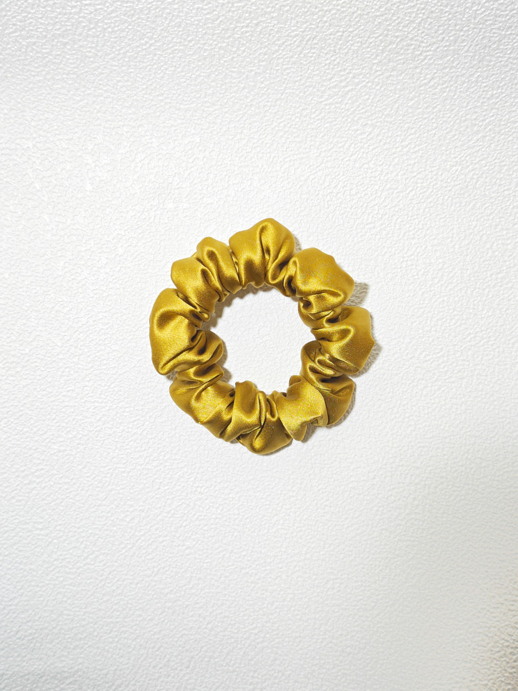 Noir Silk Scrunchie Small