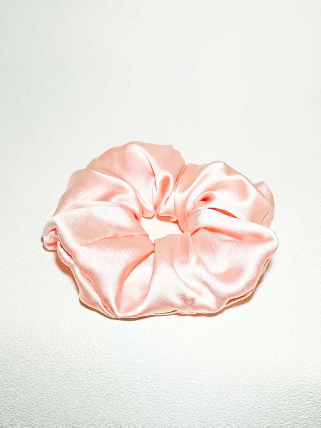 Noir Silk Scrunchie Medium
