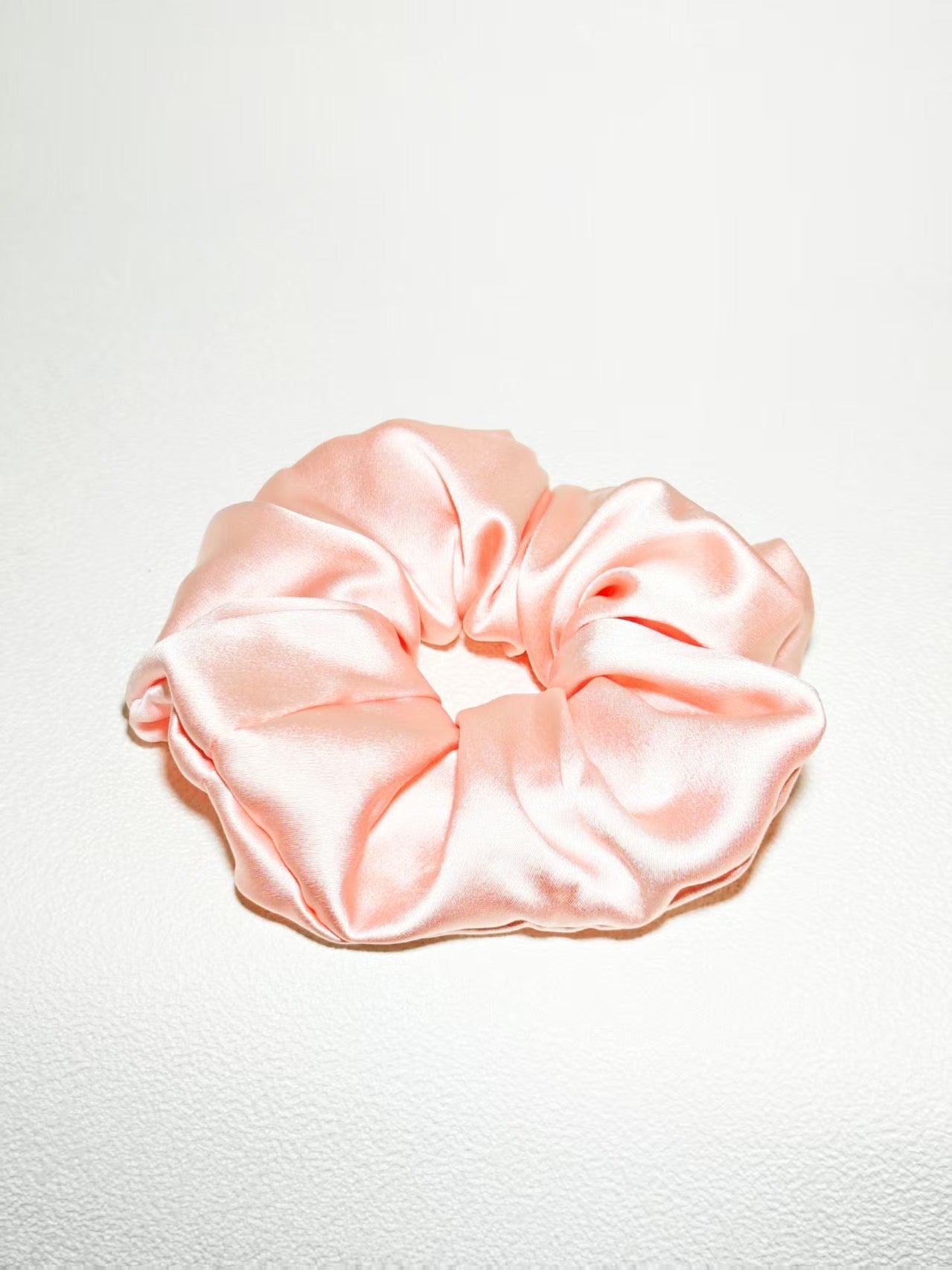 Noir Silk Scrunchie Medium