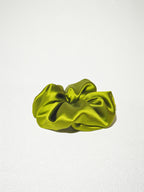 Noir Silk Scrunchie Medium