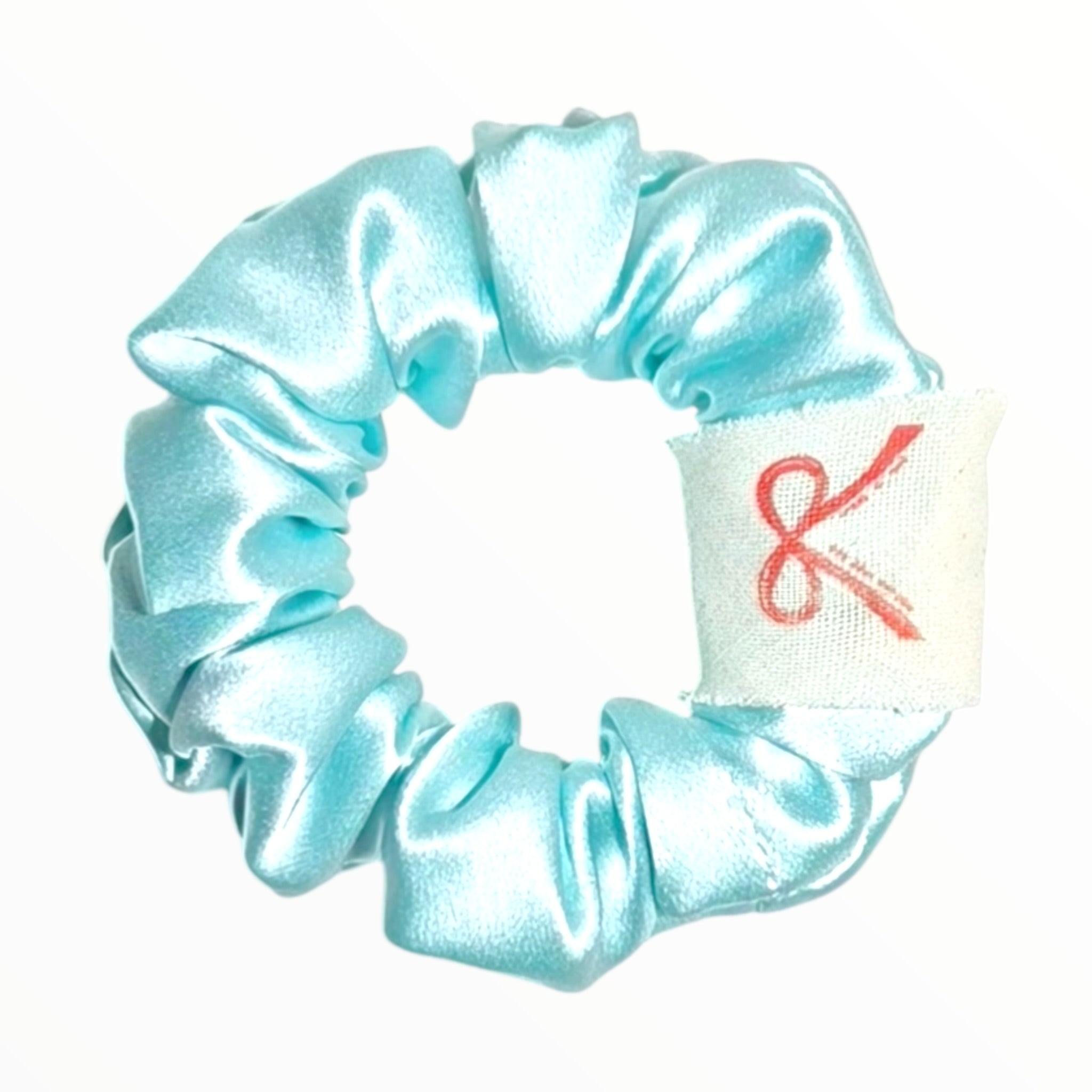 Noir Silk Scrunchie Small
