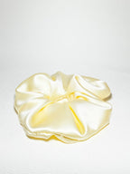Noir Silk Scrunchie Medium
