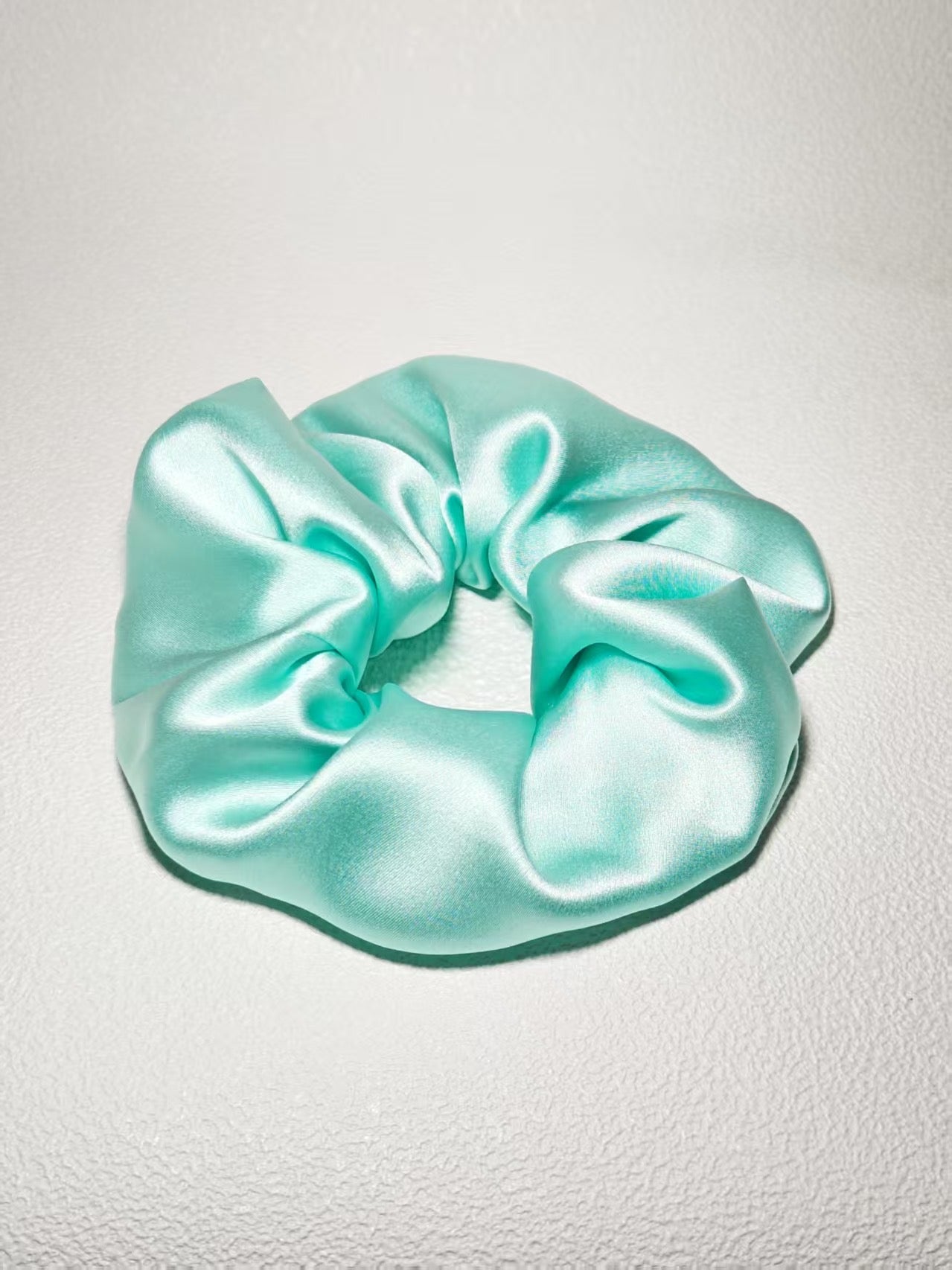 Noir Silk Scrunchie Medium