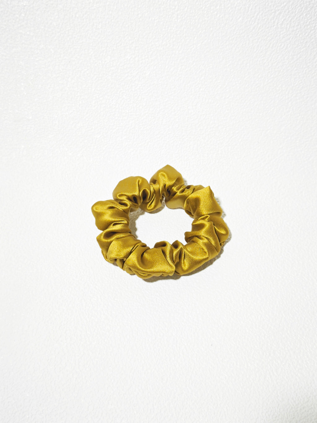 Noir Silk Scrunchie Small