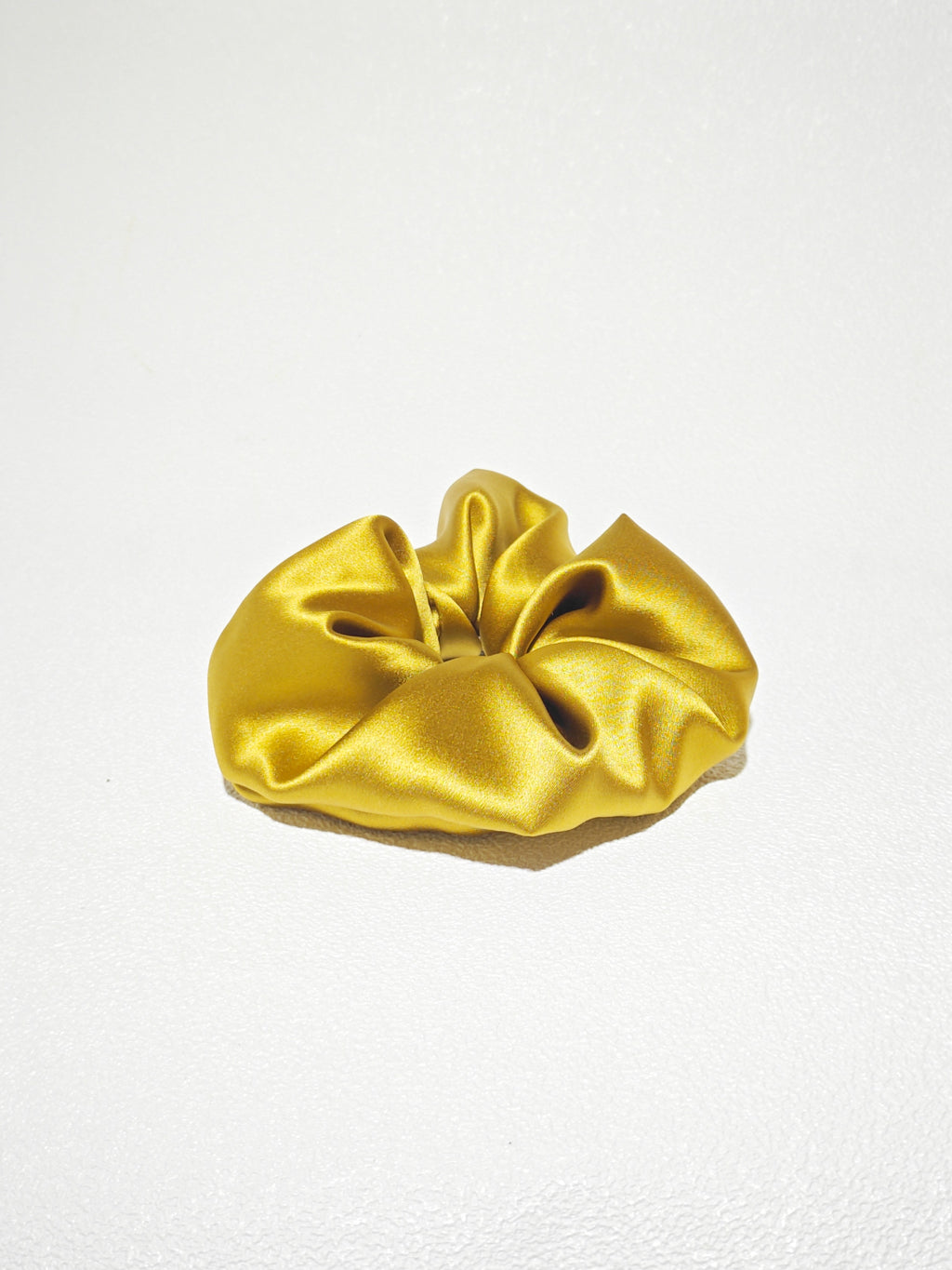 Noir Silk Scrunchie Medium