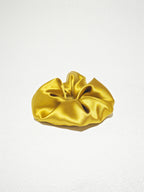 Noir Silk Scrunchie Medium