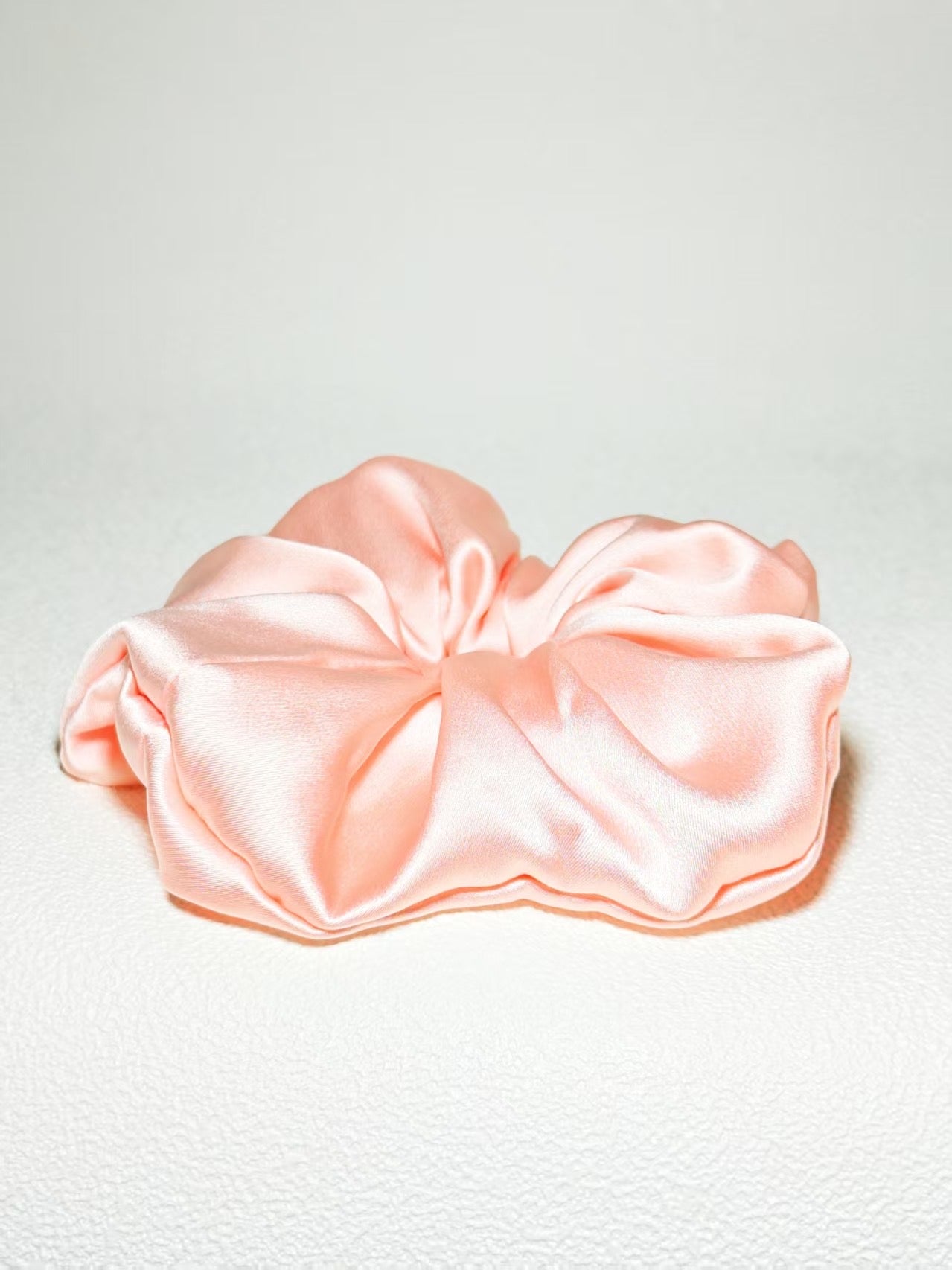 Noir Silk Scrunchie Medium