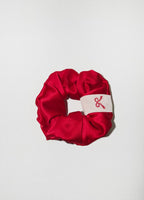 Noir Silk Scrunchie Medium