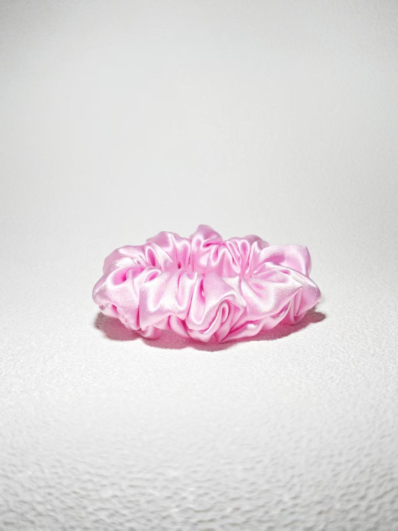 Noir Silk Scrunchie Small