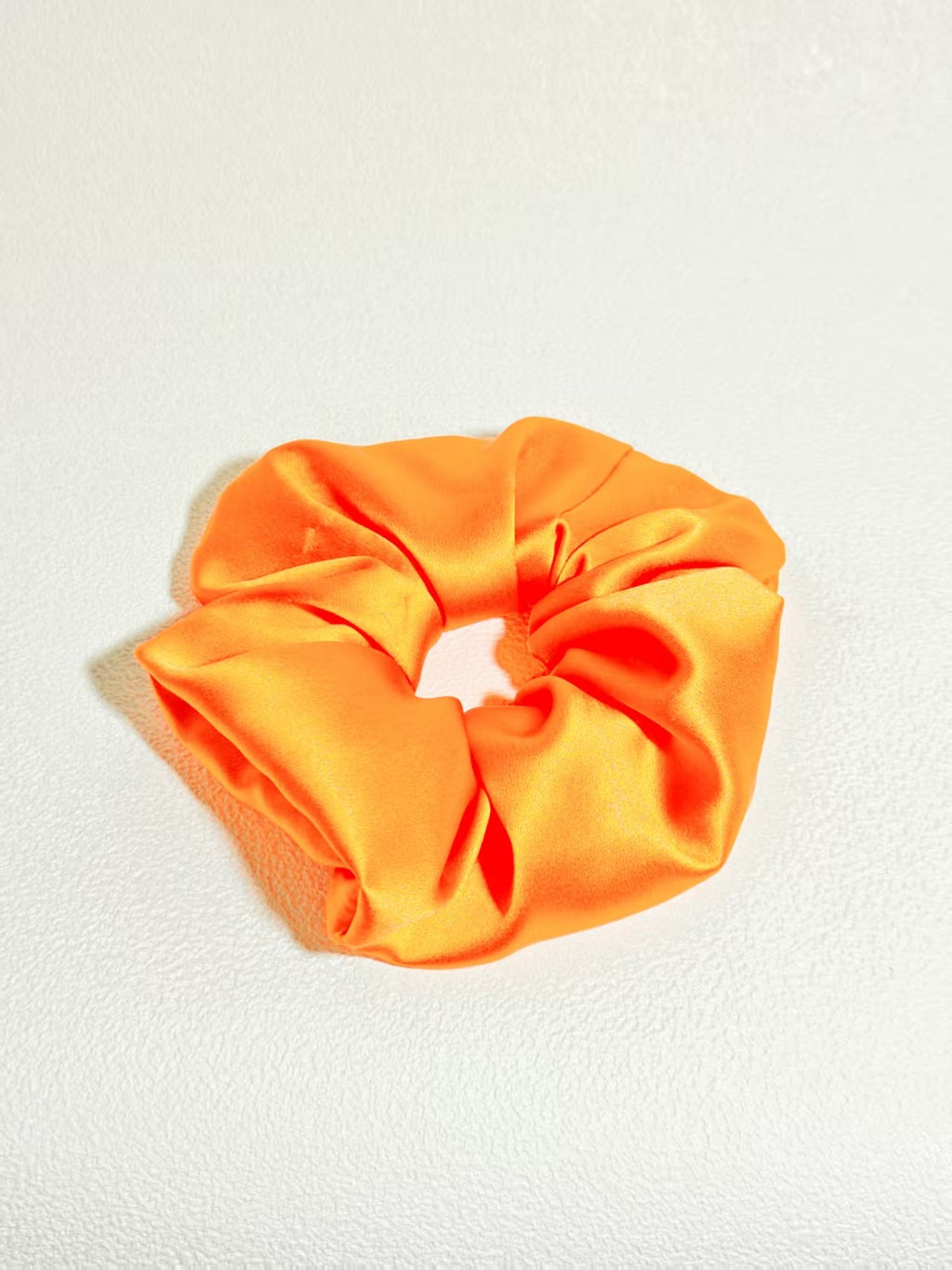 Noir Silk Scrunchie Medium