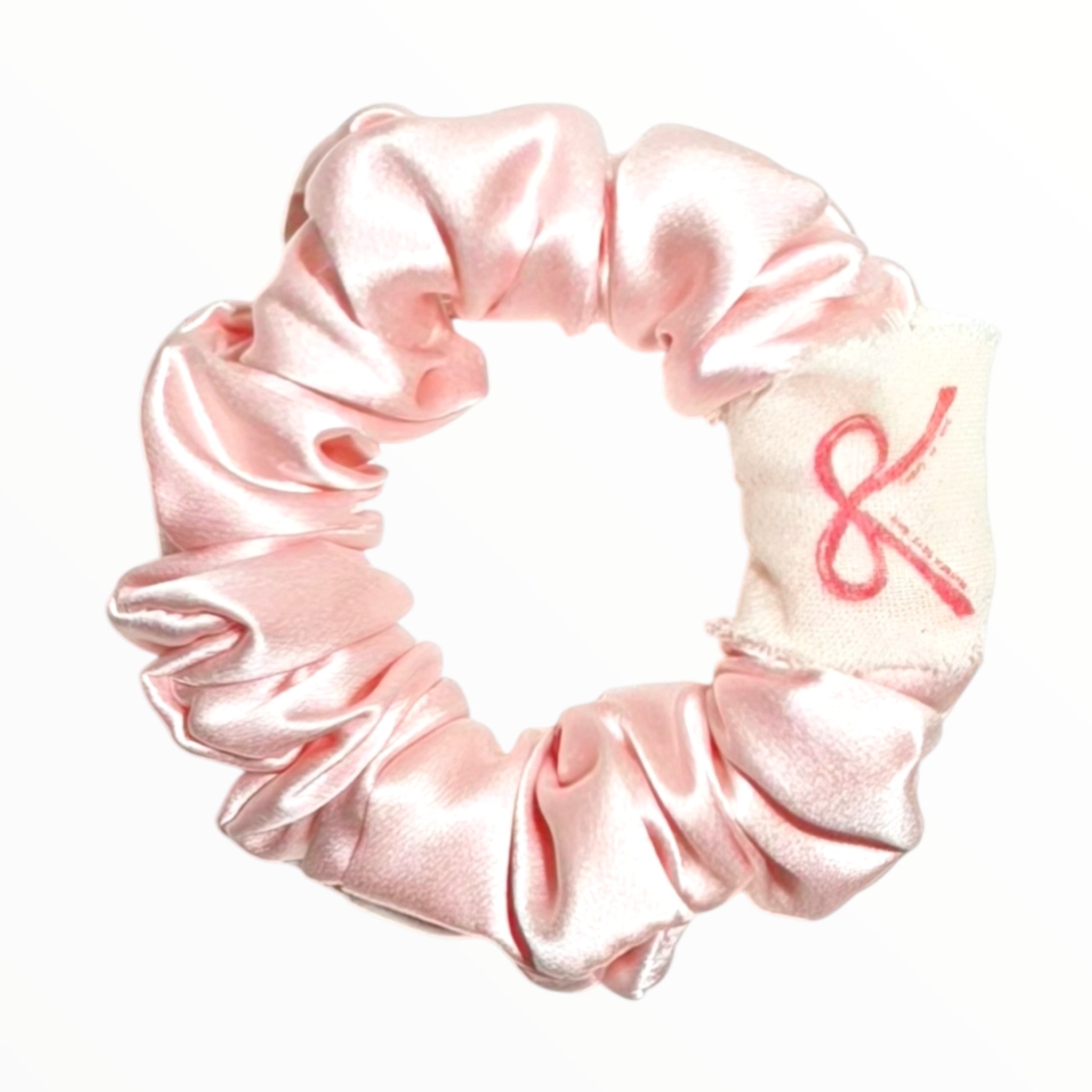 Noir Silk Scrunchie Small