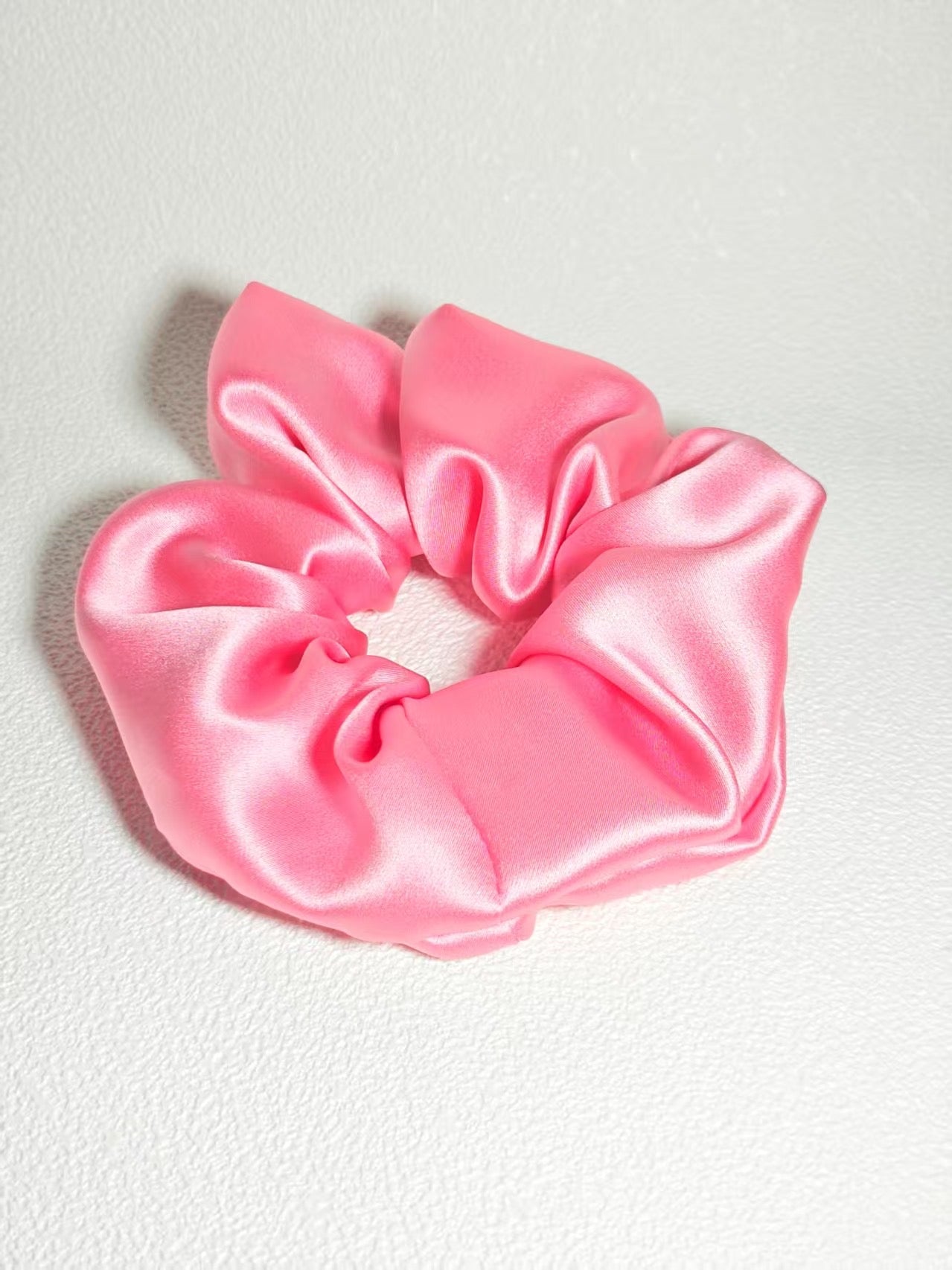 Noir Silk Scrunchie Medium