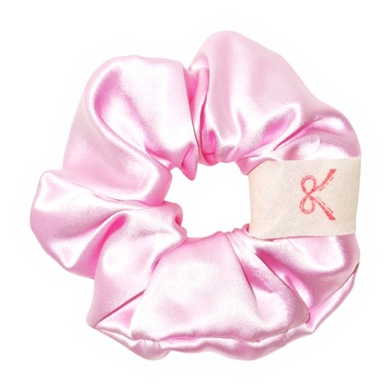 Noir Silk Scrunchie Medium